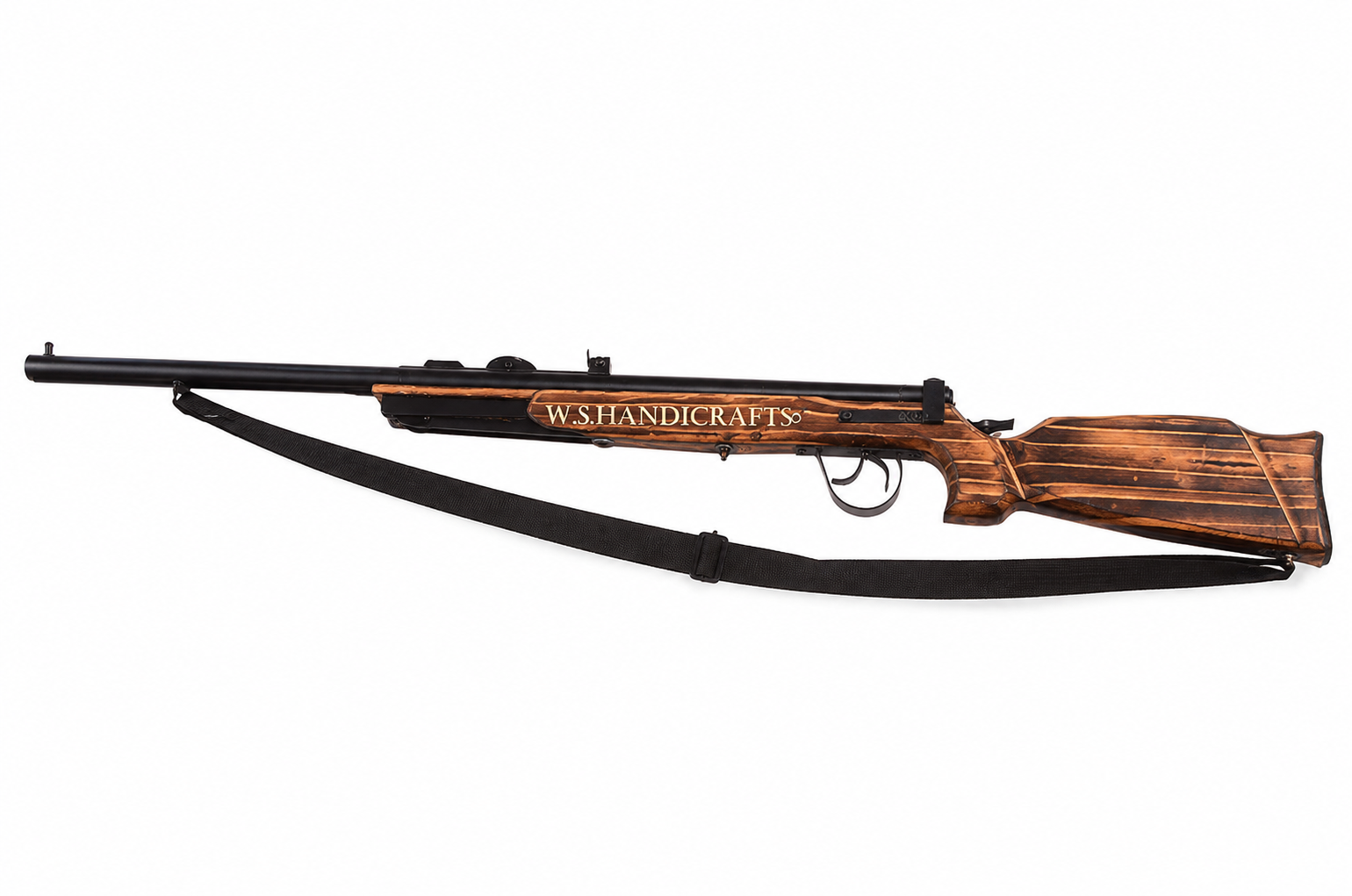 W.S. HANDICRAFTS Wooden Wall Hanging Rifle Showpiece Gun Vintage Royal Look Bandook Elegant Design 48 Inch Large